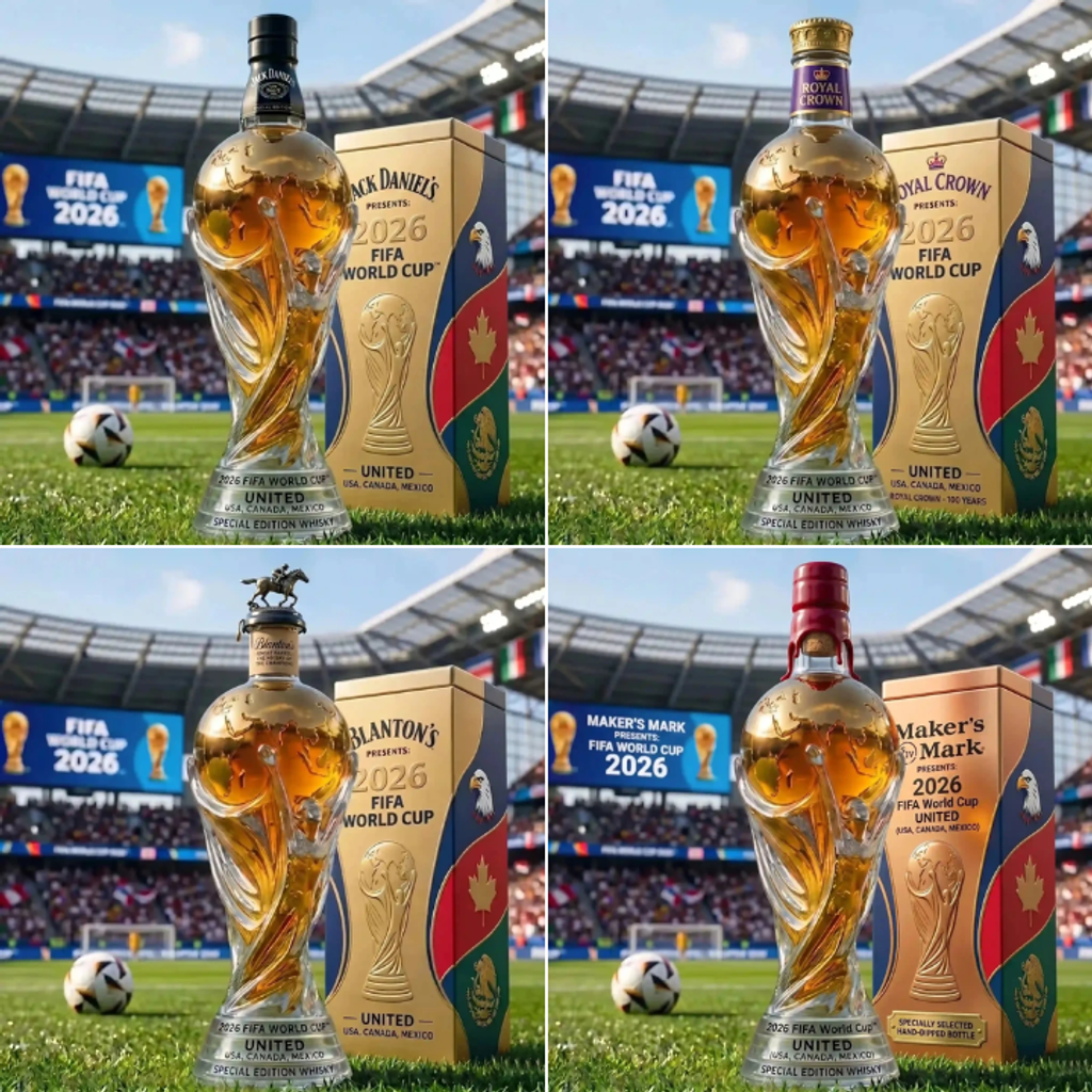 Limited Edition Championship Whisky Bottle – Collectible Soccer-Themed Decanter